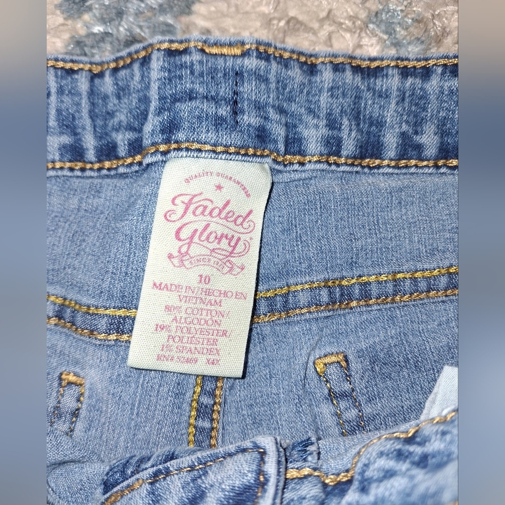 Faded Glory Girls Bootcut Jeans size 10 EUC - Picture 3 of 6